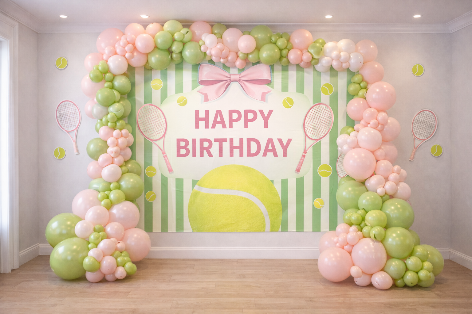 Tennis Theme Birthday Setup