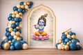 Lord Krishna Birthday Setup
