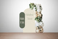 Fabulous Mom birthday decoration kit in rose gold, blush, and cream with heart and flower cutouts